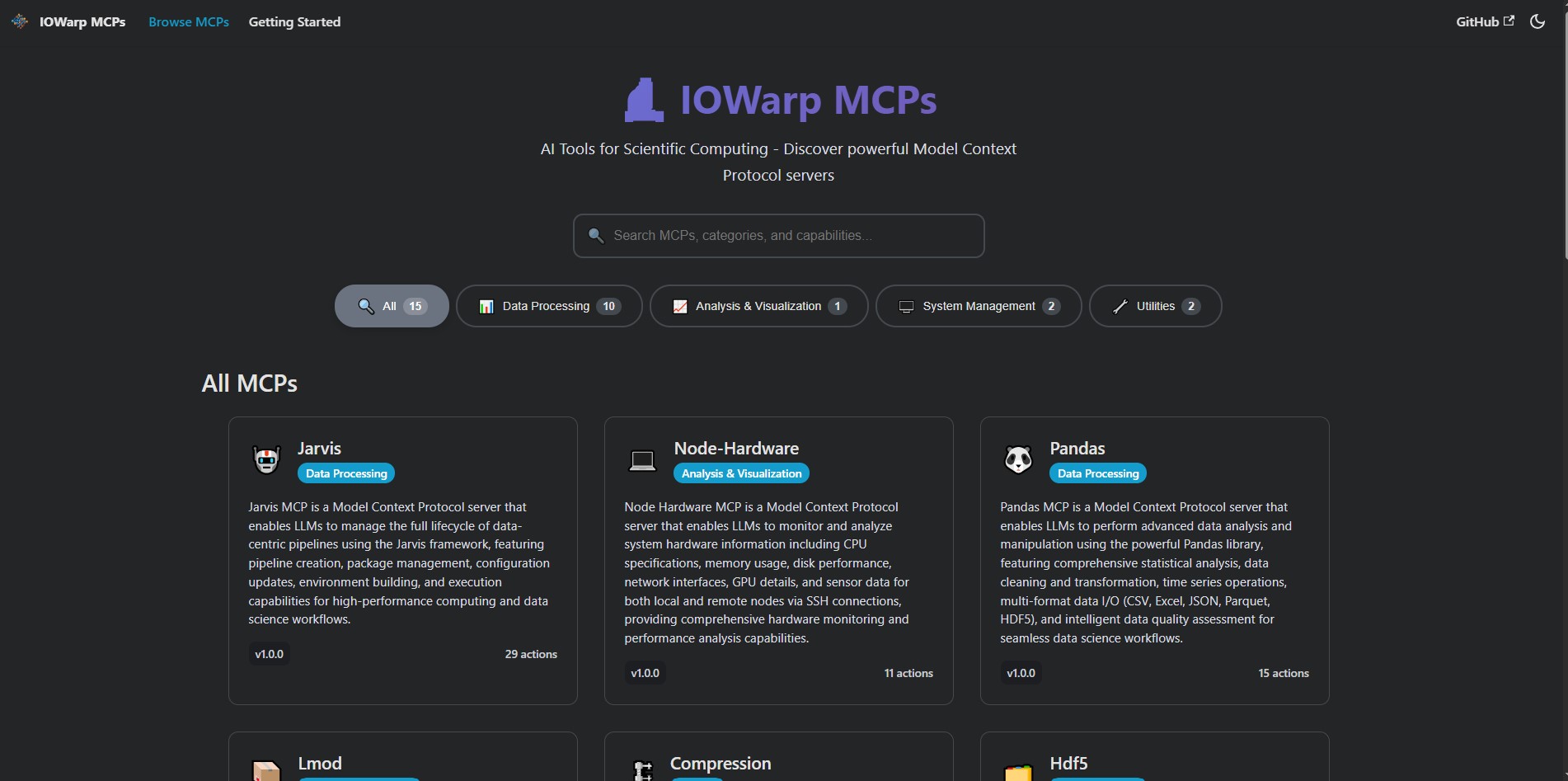 Enterprise IO Automation Framework (IOWarp MCPs)